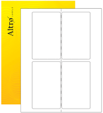 3" x 5" Rectangle Labels - Gloss Laser - 100 Sheets