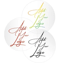 Ultra Clear Custom Printed Stickers / Labels 1.5" x 1.5"