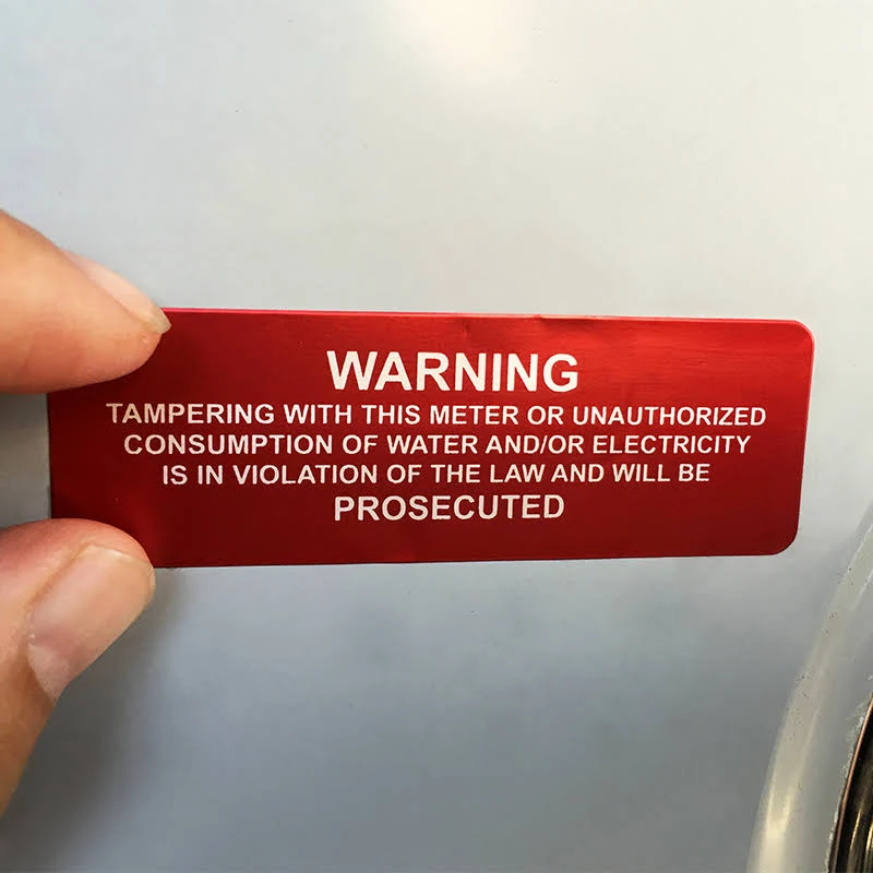 25 Aluminum Equipment Labels Matte AlumiGuard Metal Asset, 3"x1"
