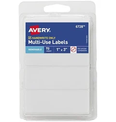 Avery AVE06728 1 x 3 in. White Multi-Use Labels