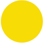 Yellow Solid Label 1" Circle Ultra Removable 1000/ Roll