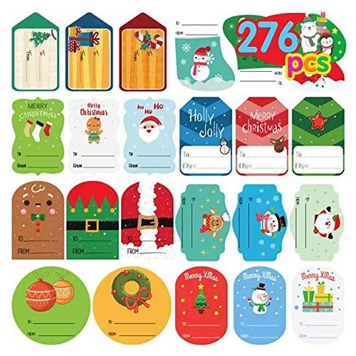 Christmas Gift Tags Self Adhesiv…