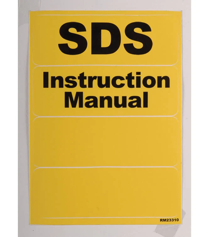 Justrite Document Storage Box Label Pack 23310