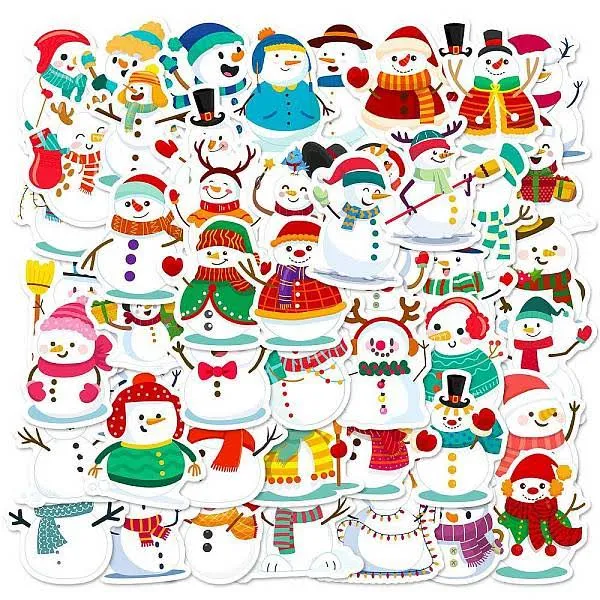 Christmas Theme Self-Adhesive Picture Stickers