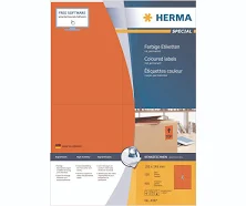 Herma Coloured Labels red 4397 100 Sheets 400 pcs. 105x148