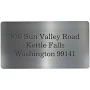 Brushed Aluminum Label
