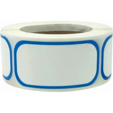 Blank Label Stickers Roll, Handwritten Marking Stickers Self-Adhesive for Jars Bottles Seasoning, Waterproof Write-On Labels for Home Kitchen 