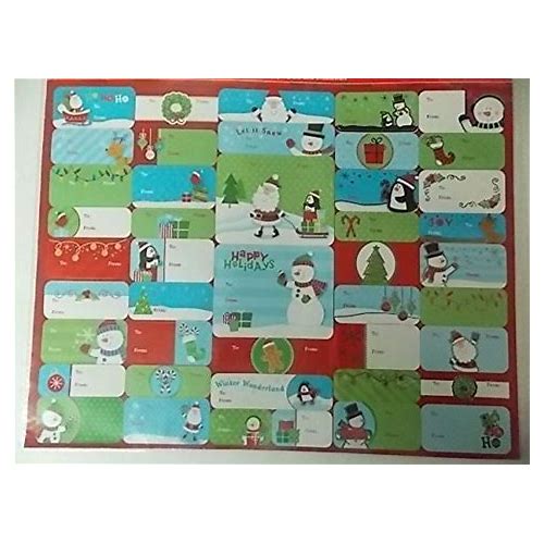 Christmas Wrap Gift Tags - Peel …