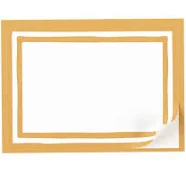 Everyday Sticker Labels (choose style) Gold Stripe