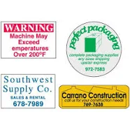 Custom Durable Polyester Roll Form Labels No by Emedco