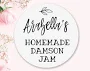 CUSTOMISED JAM JAR stickers, labels, business, craft, personalised names, bespoke, floral leaf design for custom wedding favours A12
