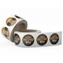 Custom Full Color Roll Labels - Clear BOPP - Circles