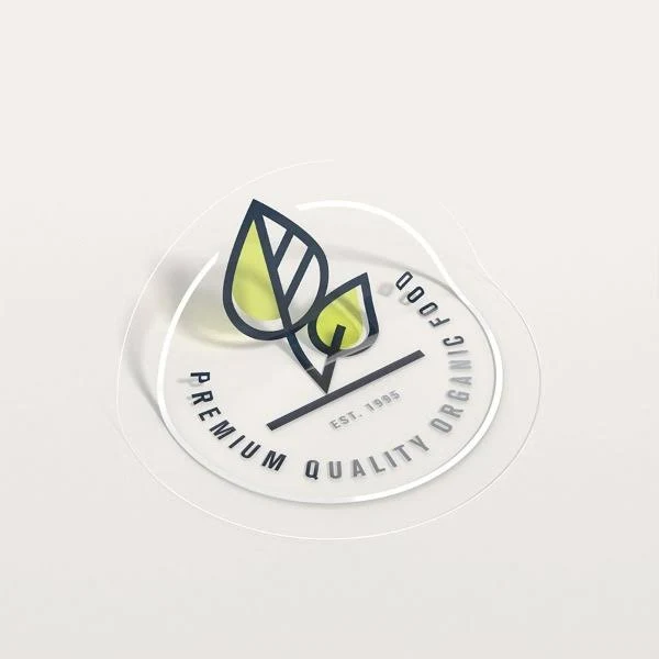 1000 Clear Vinyl Stickers 3.0 x 3.0 - Roll Stickers