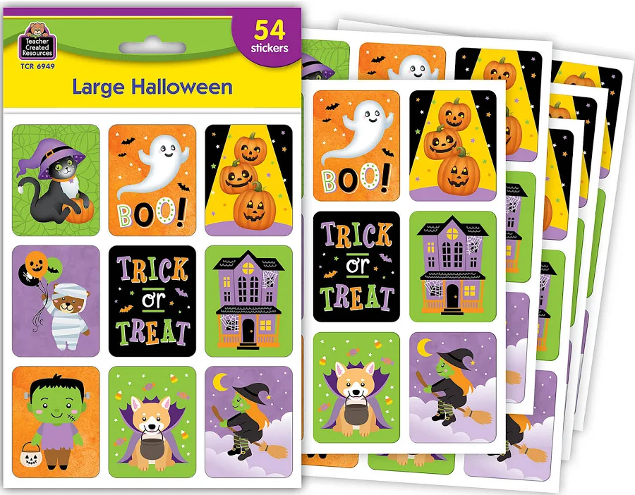 Teacher Created Resources Large Halloween Stickers