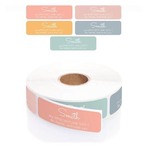 Colorful Pastel Rolled Address La…