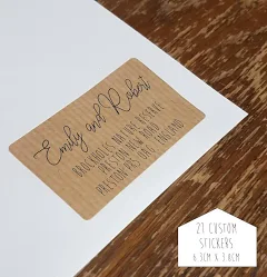 Custom Kraft Address Labels: Eco-Friendly Stickers
