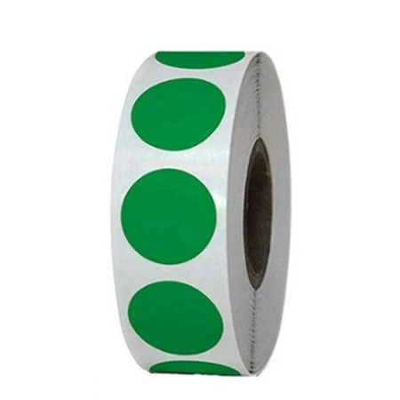 LabelValue.com Green Circle Stickers and Labels