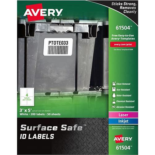 Avery® Surface Safe ID Label, 3" …