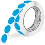 Perco 1 Inch Round Dot Sticker Labels – Permanent Adhesive, Light Blue / 1 Roll / 1000 Labels Total