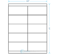 4.25" x 2" - 10 up - Aggressive Adhesive 10000 sheets (100000 labels)