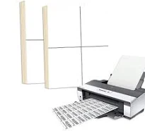 Multi-Purpose Printable White Matte Sticker Labels A4 20sheets for Laser/Inkjet