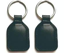 125khz Rfid Leather Tag Em4100 Black Read Only Key For Door Entry