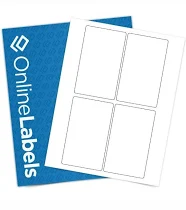 Onlinelabels Ol1983wr Removable White Matte 3" X 5" Labels 60 Sheets