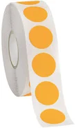 Fluorescent Orange Color Labels 3/4" - Color Coding by InStockLabels