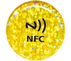 Customized Qualified 30mm Round Pvc Rfid Anti Metal Epoxy Sticker Tag Label Phone Tag