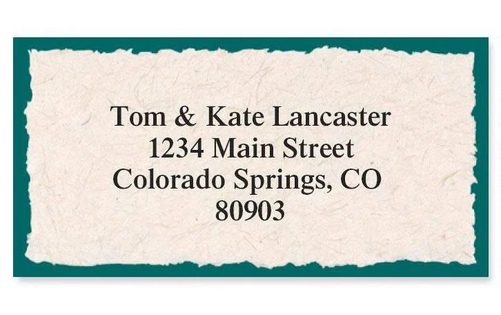 Personalized Self-Stick Natural Address Labels -Set of 144