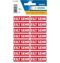 HERMA 15036 Red,White 320pc self-adhesive label Hardware/Electronic
