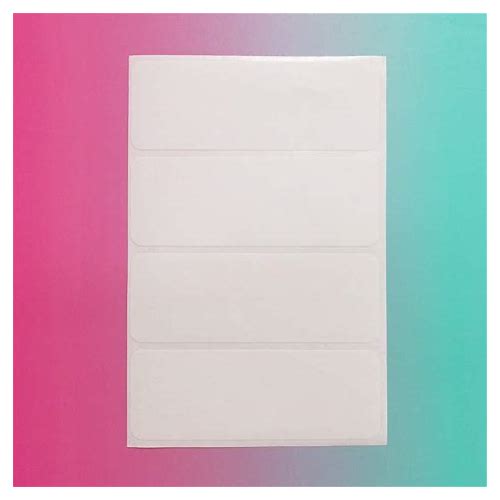 256 Blank Stickers White Labels …