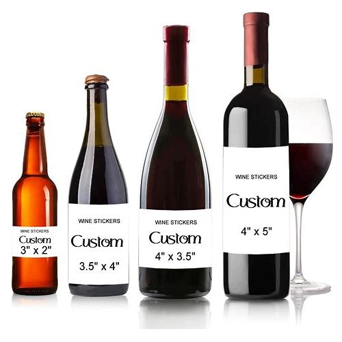 Custom Vinyl Wine Bottle Labels, …