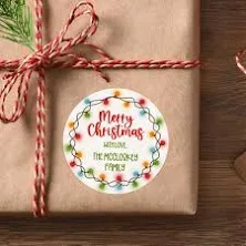 Personalized Christmas Gift Labels | Custom Name Christmas Stickers | Christmas Present Stickers | Christmas Gift Tag Stickers