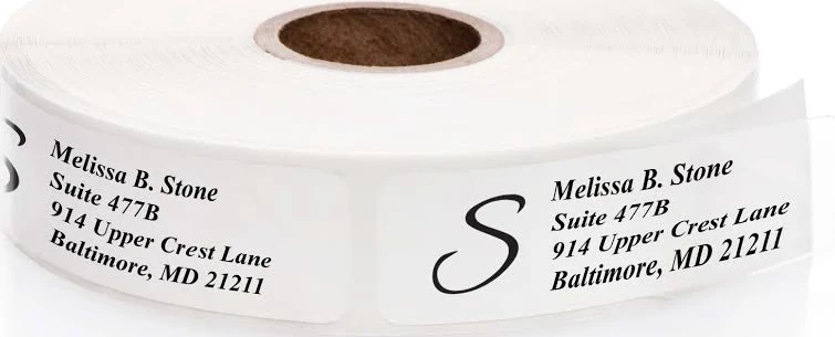 250 Clear Roll of Address Labels