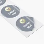 Custom Waterproof Labels | 50 qty | 1" x 1" | VistaPrint | Design: Blue, Food Service, Food & Beverage, Styles & Themes, Industry, Conservative