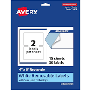 Avery Removable Rectangle Labels 94278-RMP