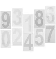 Amosfun 10 Sheets Sticky Numbers for Bins White Vinyl for Outdoor Use