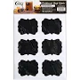 Choice 3 1/4" x 2 1/2" Decorative Vinyl Chalkboard Labels - 18/Pack
