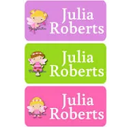 CLOTHING TAG Labels Clothing Label Laundry Safe Peel and Stick Laundry Care Tag Labels Daycare Label Uniform Labels - Fairy Girl