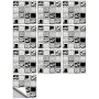 Aoyunhp 10 Sheets 3D Mosaic Vinyl Backsplash Tiles,Self-Adhesive Peel and Stick Subway Tile Stickers Stick On Wall Tiles for Kitchen Bathroom Decor,