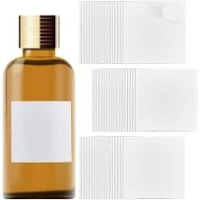 100pcs Bottle Labels Oil Printable Wine Sticker Glass Bottles Stickers for Blank Adhesive Label for Jar Tins Sealing Home Wedding 2.5x2.5 Inch White