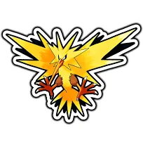 Zapdos Anime & Manga Multicolor Waterproof Vinyl Sticker Decal Die-Cut | Plastic | Animals | Pokémon | Women | United States