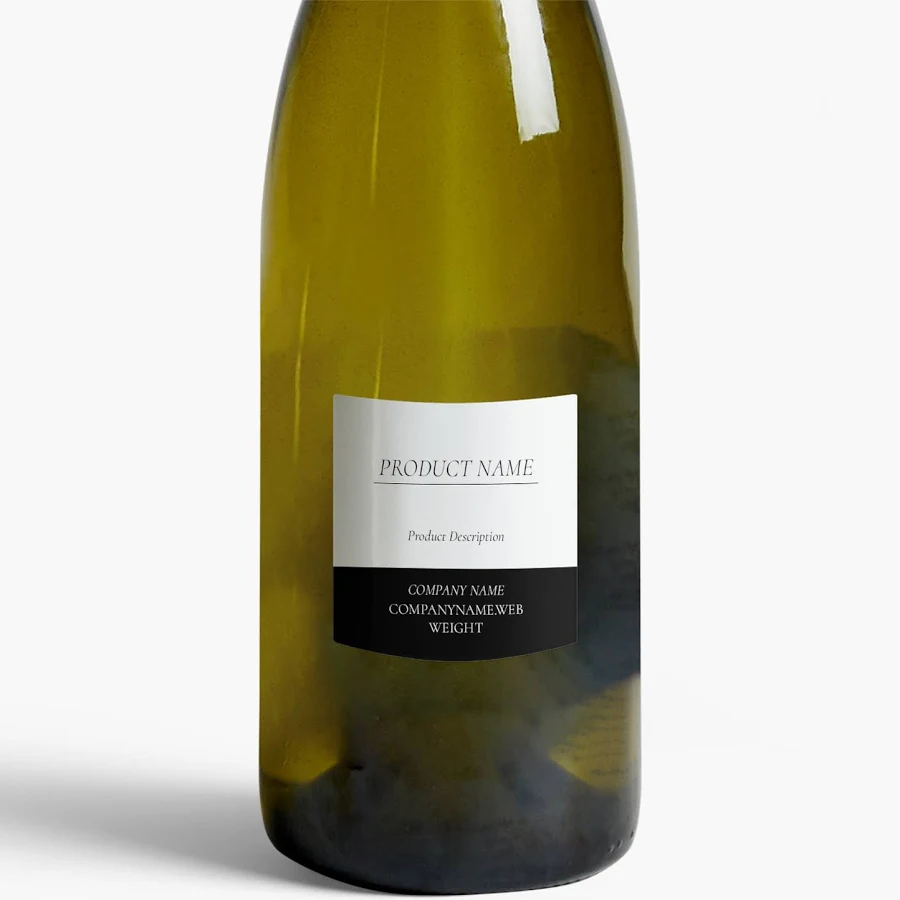 Custom Wine Labels | 50 qty | 2” x 2” | VistaPrint | Design: White, Professional Services, Modern & Simple, Styles & Themes, Industry