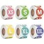 Easy-Apply 500 Count Round Labels for Packaging, Size labels, Size stickers, Size stickers for clothes, Clothing size stickers, Sizing stickers, Ring