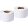Worgeous 2pcs Blank Label Stickers Roll Labels Roll Self Adhesive Label Sticker White Shipping
