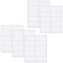 50pc Easy Apply Garment Identification Label Machine Wash Safe No Iron Labels Water Resistant Fabric Sticker for Laundry