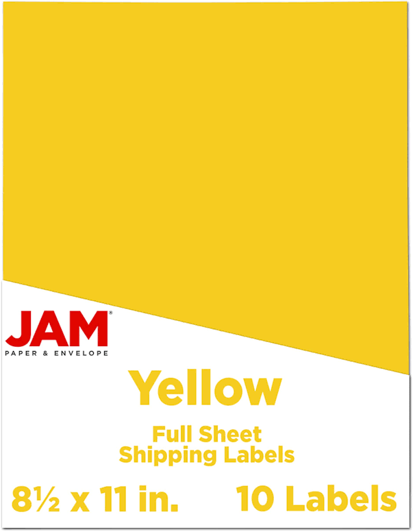 JAM Paper Full Sheet Shipping Labels