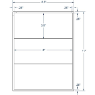 Compulabel 332054 Vics Carton Label 8 X 3 1/2 For All Laser & Inkjet Printers
