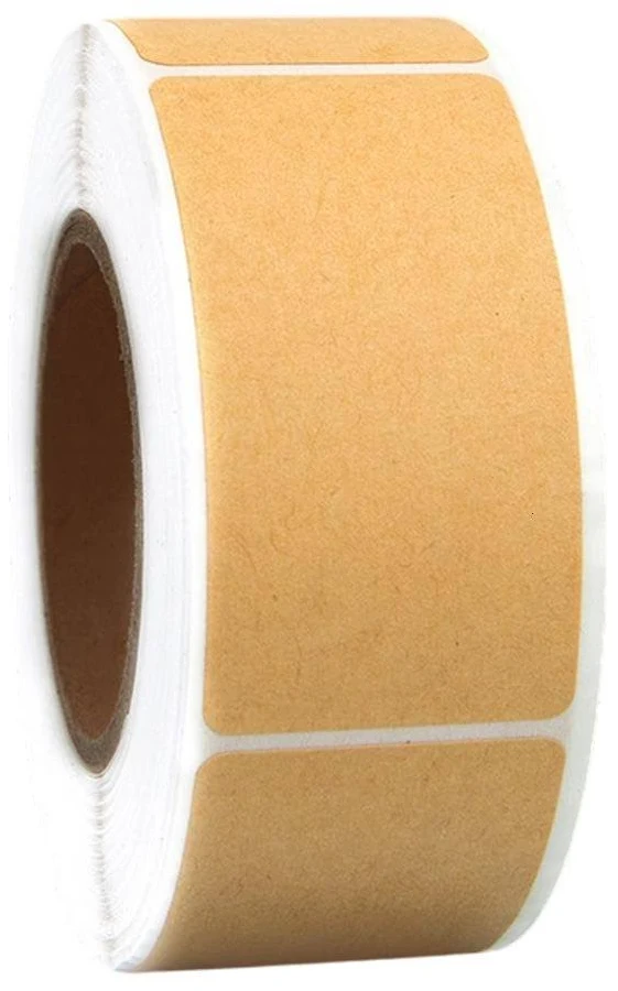 Yihuala Paper Roll Labels Blank Writable Adhesive Labels for Storage Sorting, Package Marking, Office Filing and Handmade Craft